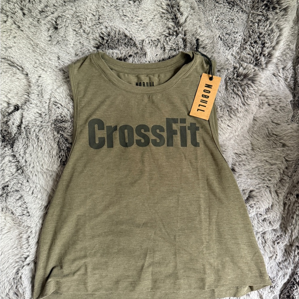 NOBULL Women's Olive Green CrossFit Tank Top